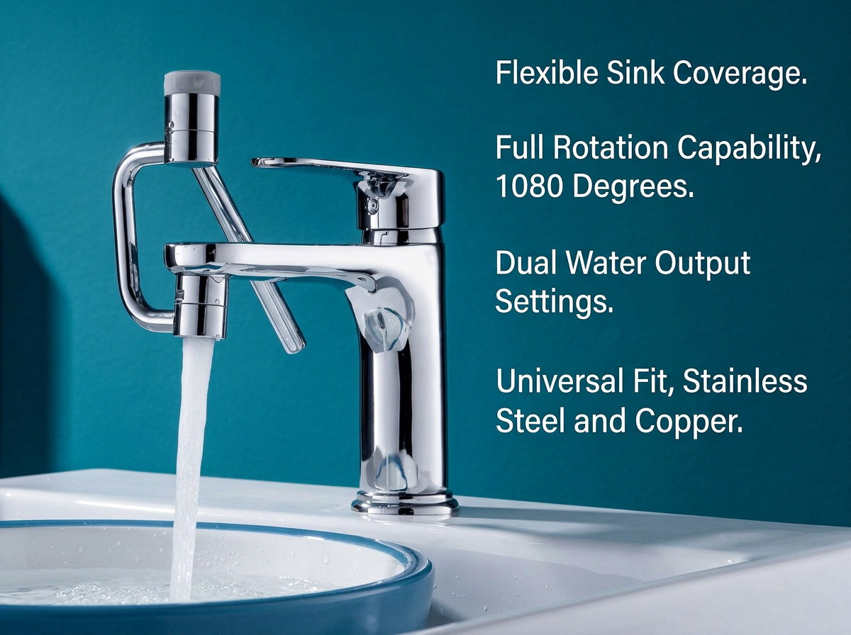 1080 Rotating Universal Faucet Extender