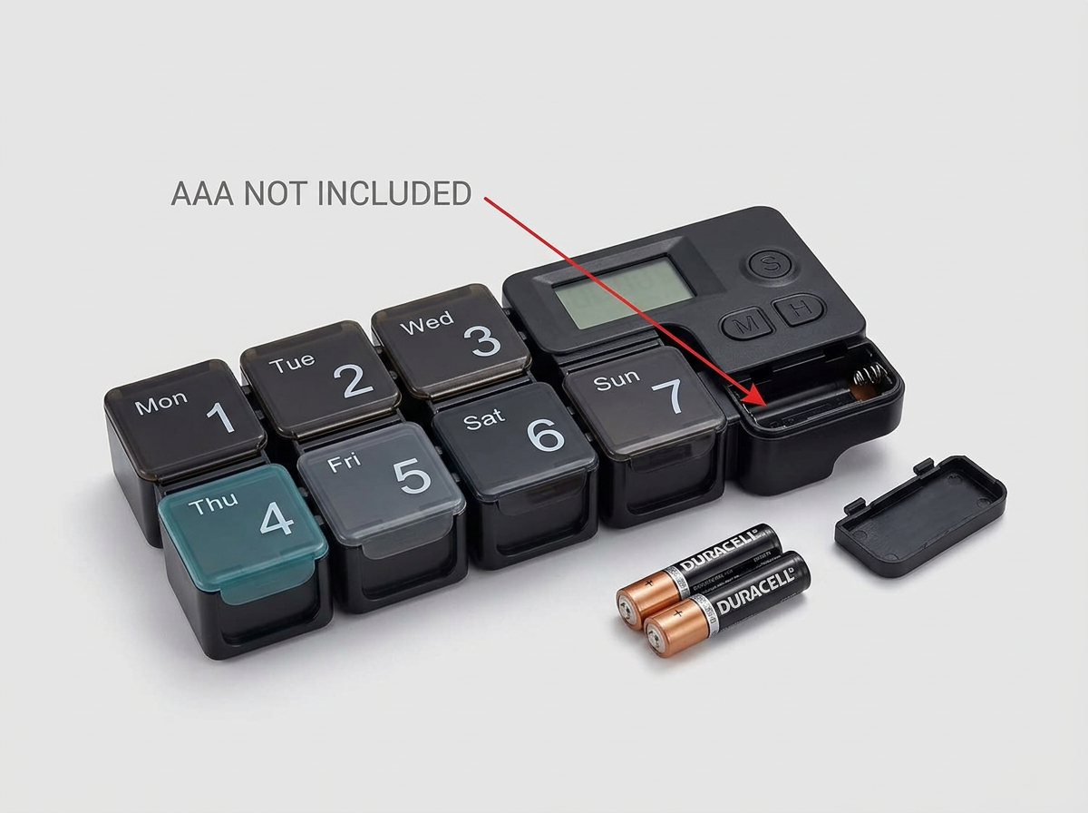 Smart Electronic Weekly Pill Organizer