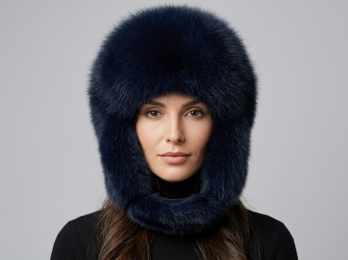 100% Natural Fox Fur Hat Women Cap Thick Fur Cap Winter Warm Hat Female Fashion For Women Hat With Earmuffs Hat