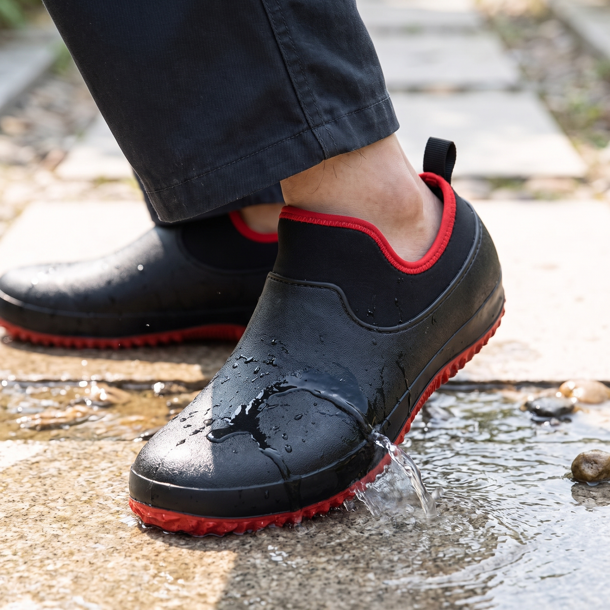 Waterproof Slip-On Work Shoes