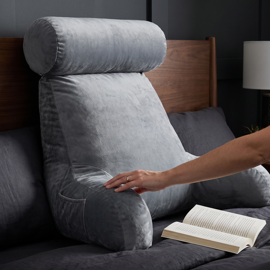 Reading Bed Pillow with Arms