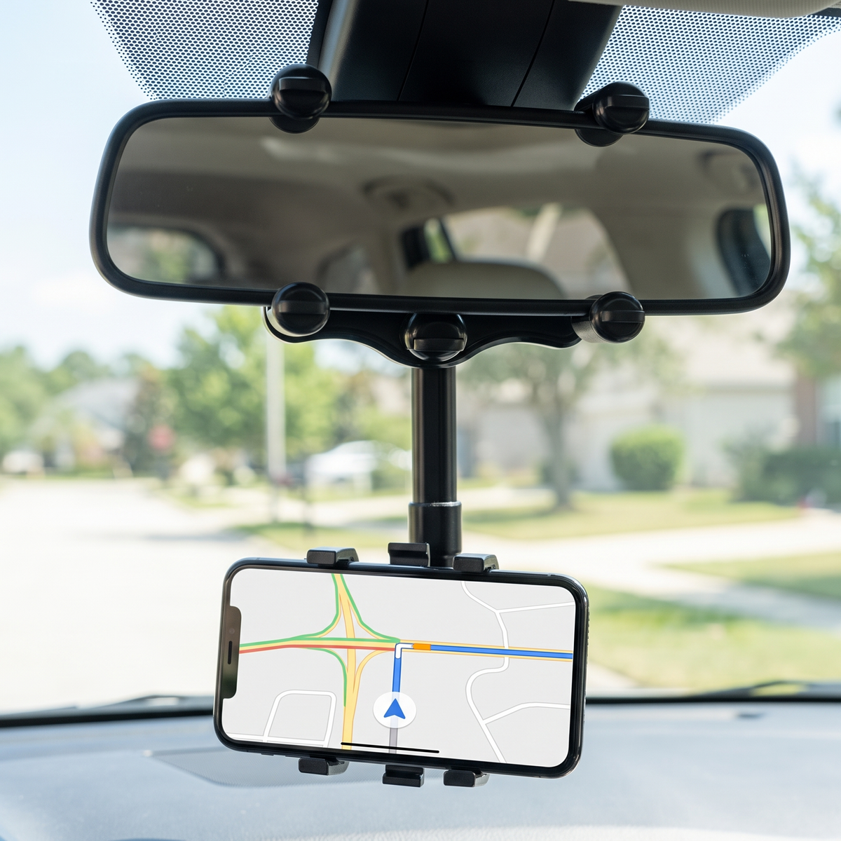 Rotatable and Retractable Car Phone Holder