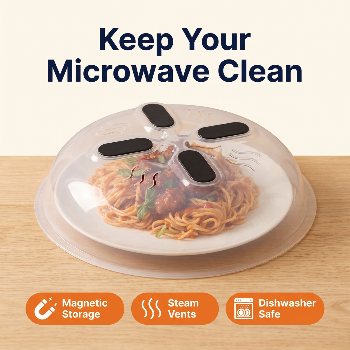 Magnetic Microwave Splatter Cover