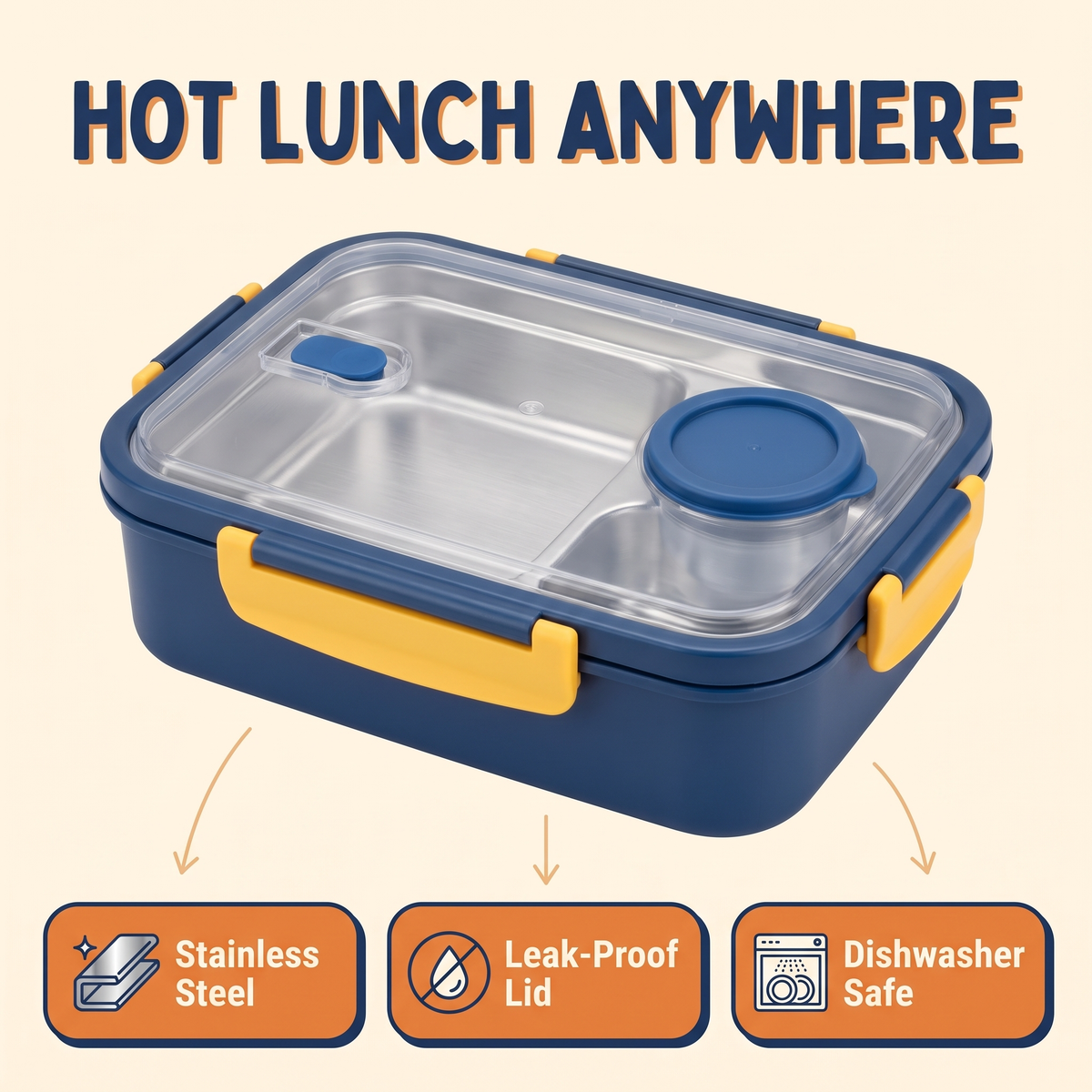 Insulated Food Container for Long-Term Heat Retention