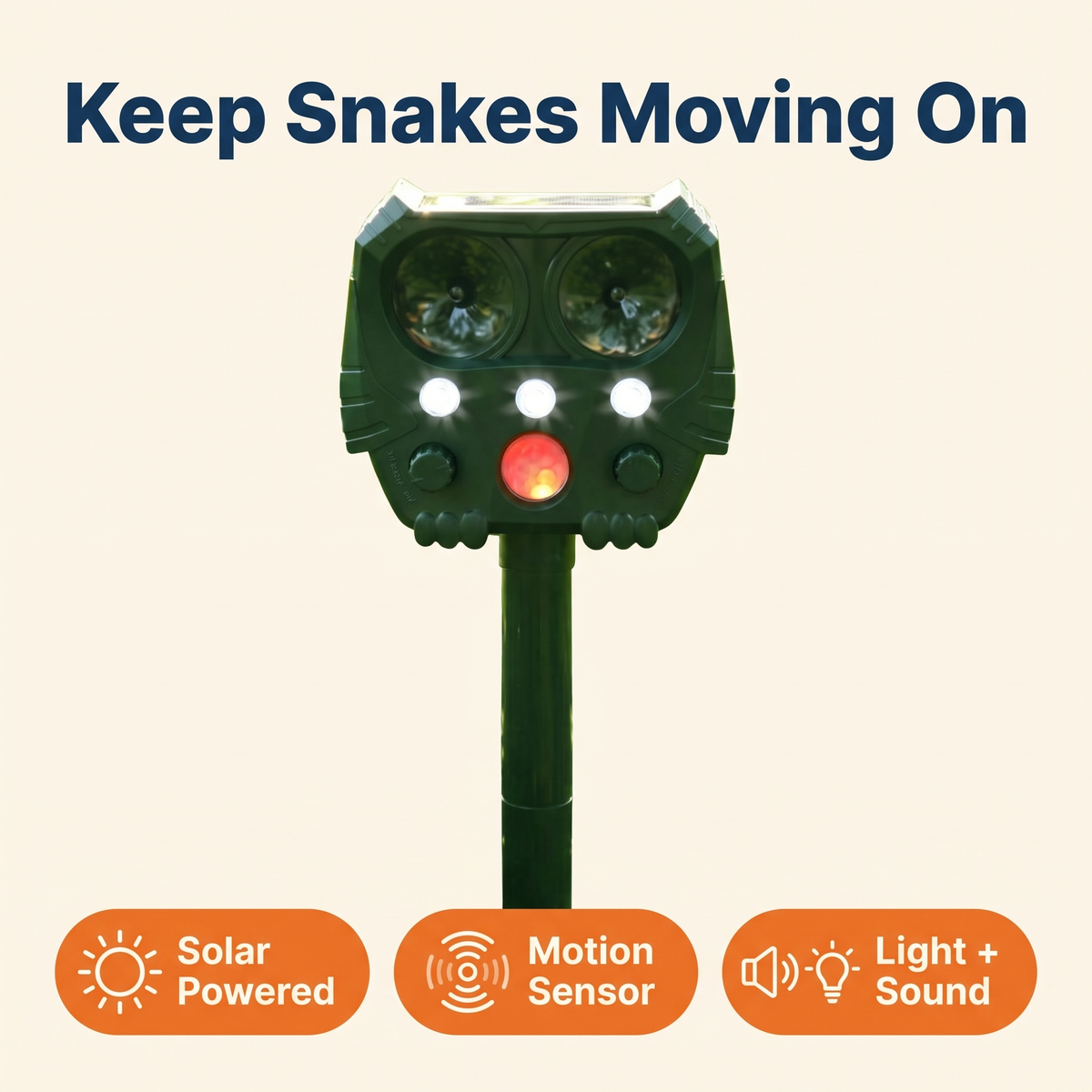 Ultrasonic Solar Snake Repeller