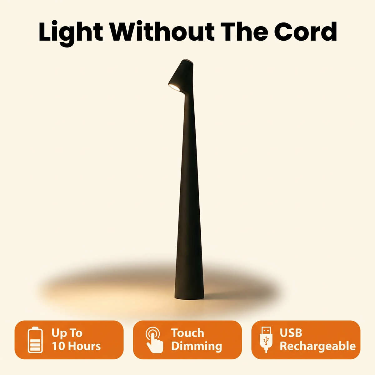 Nordic minimalistic design mood lamp | Wireless | LED | Reading lamp | Dinner lamp