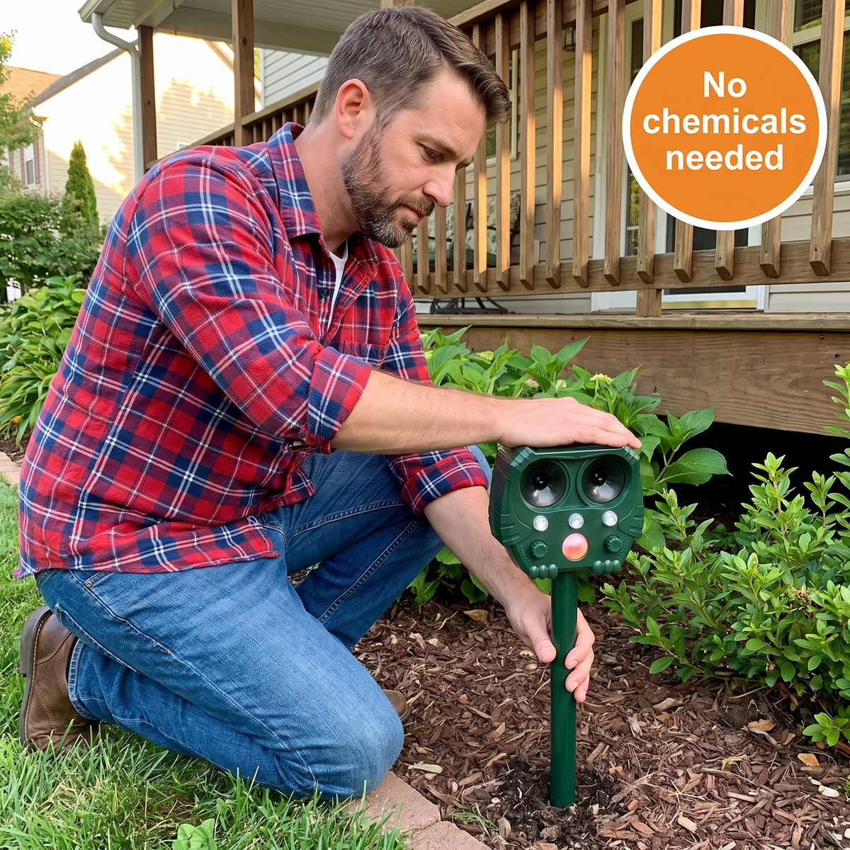 Ultrasonic Solar Snake Repeller