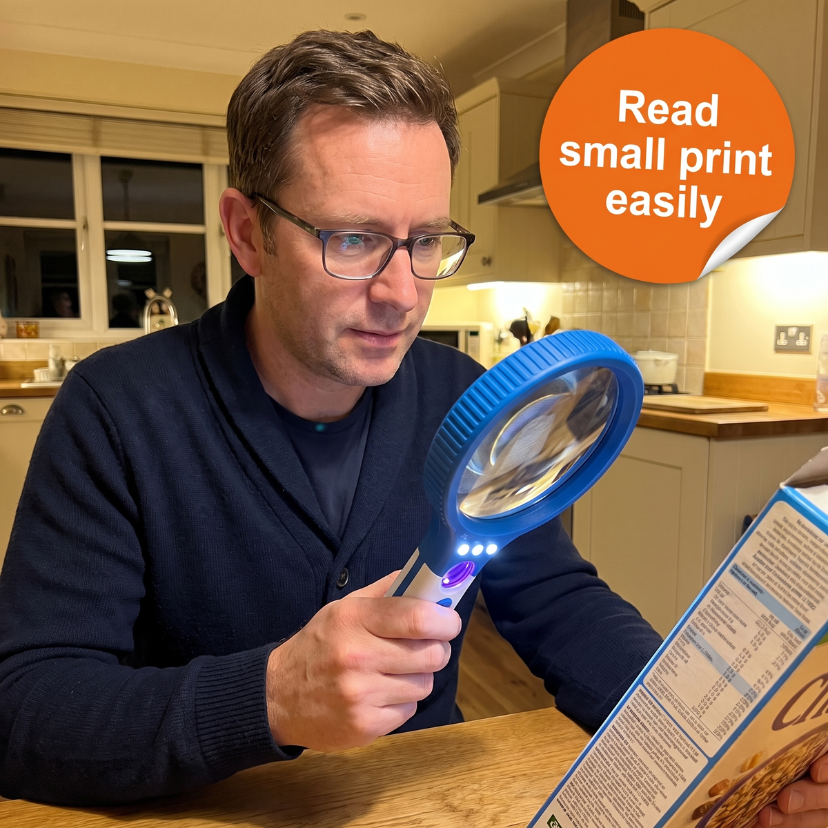 Large Magnifying Glass with Light