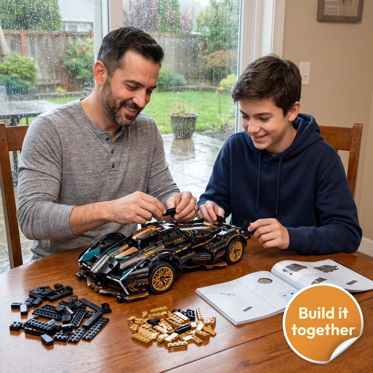 1690 Piece V12 Model Car Building Block Set