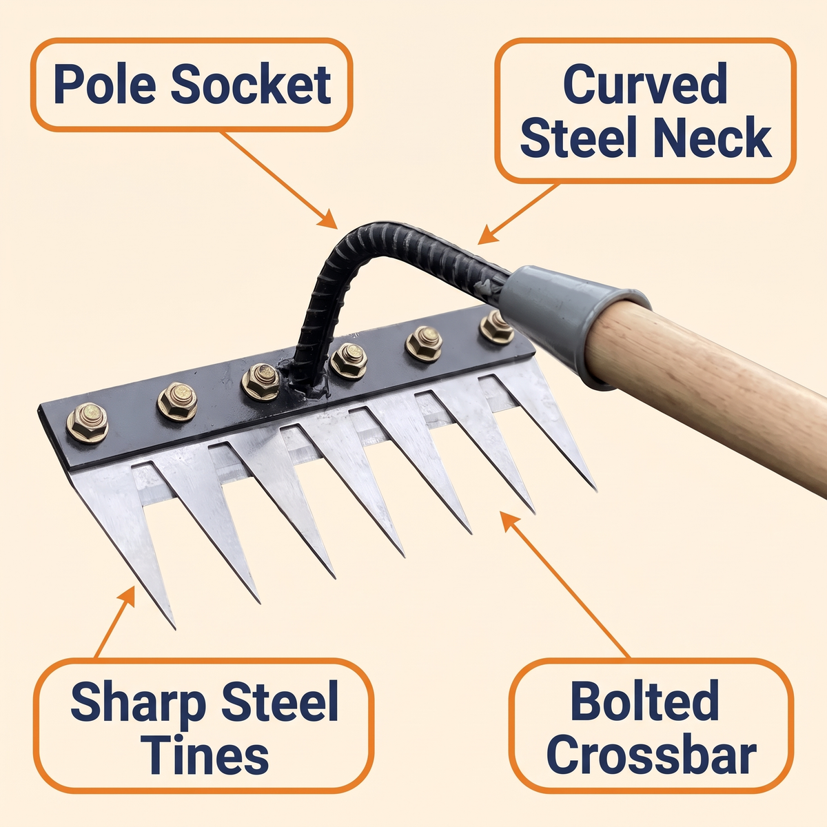 Versatile Handle Rakes For Lawn