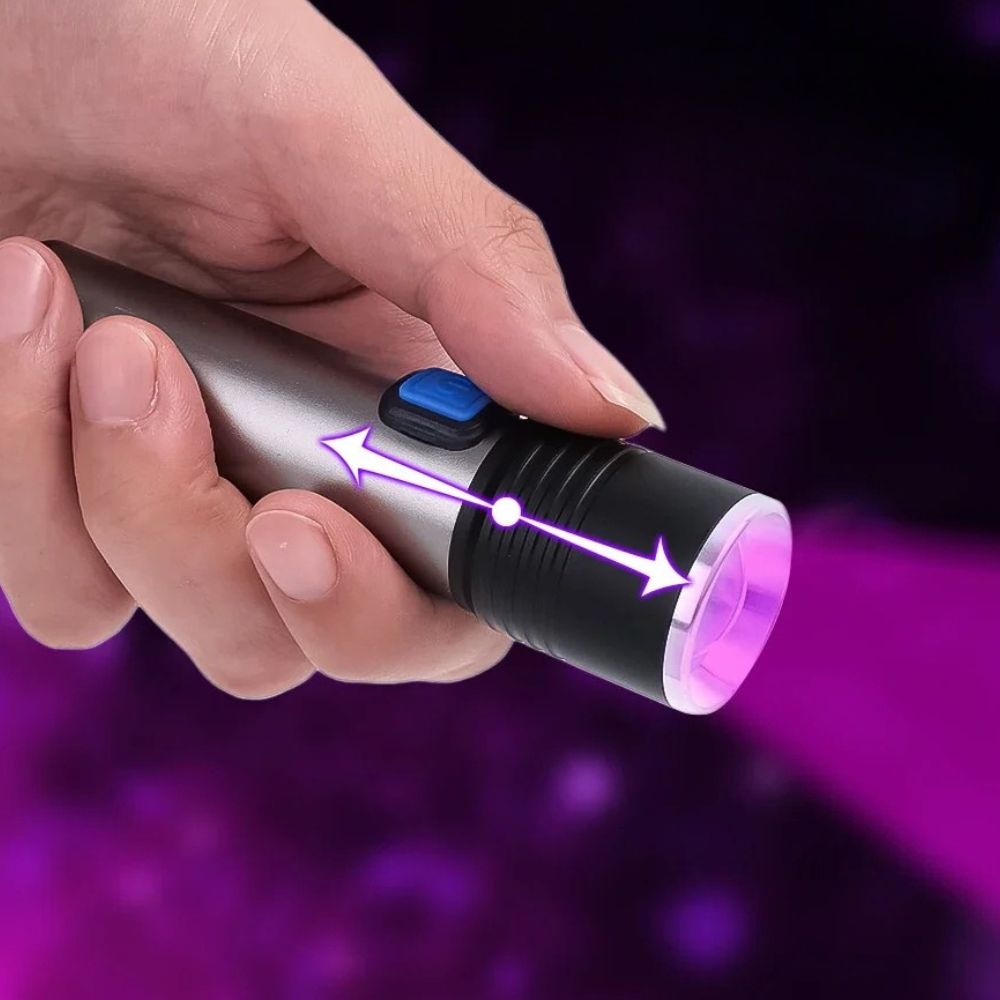 Handheld Blacklight UV Ultraviolet Urine Detector Flashlight