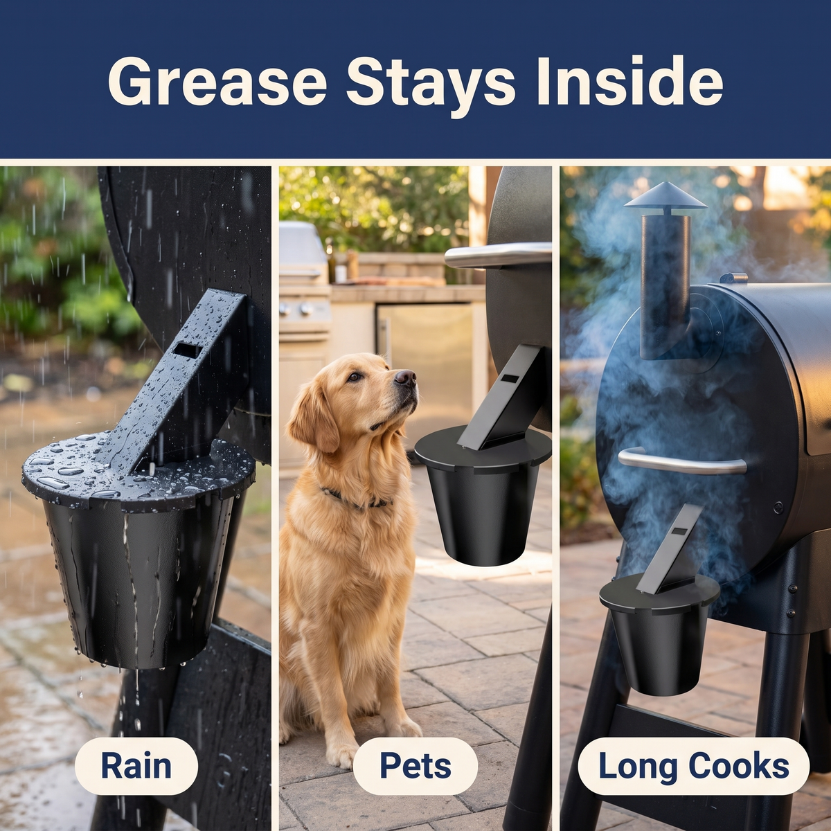 Upgraded Grill Grease Collector
