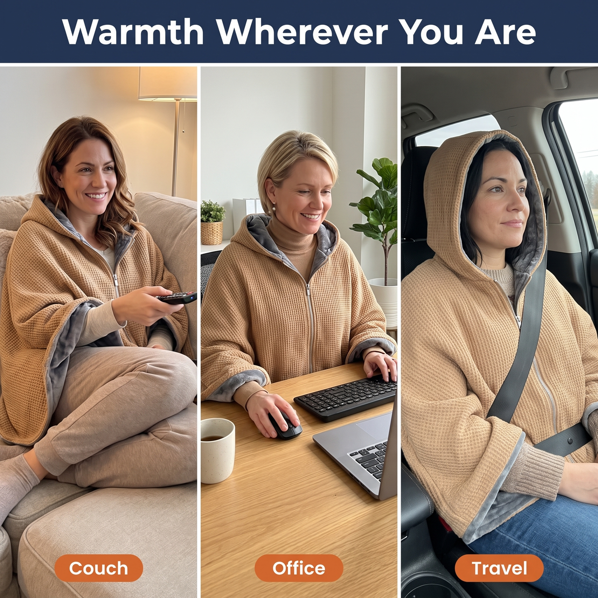 Portable Heated Shawl Blanket