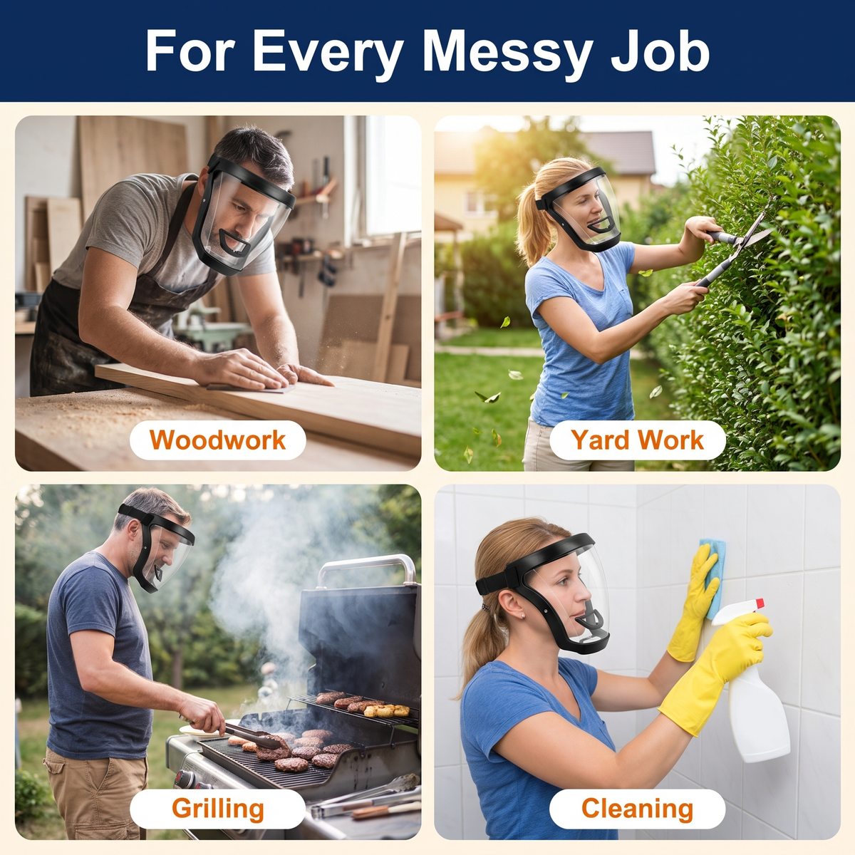 Super Protective Anti-fog Face Shield