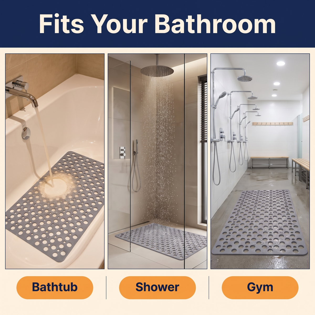 Non Slip Bath Mat for Shower