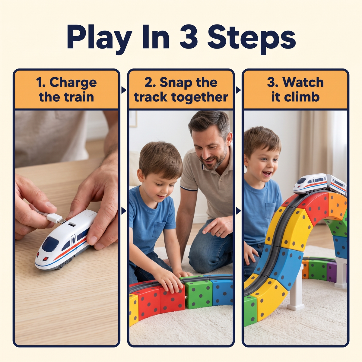 Magnetic Train Track Toy
