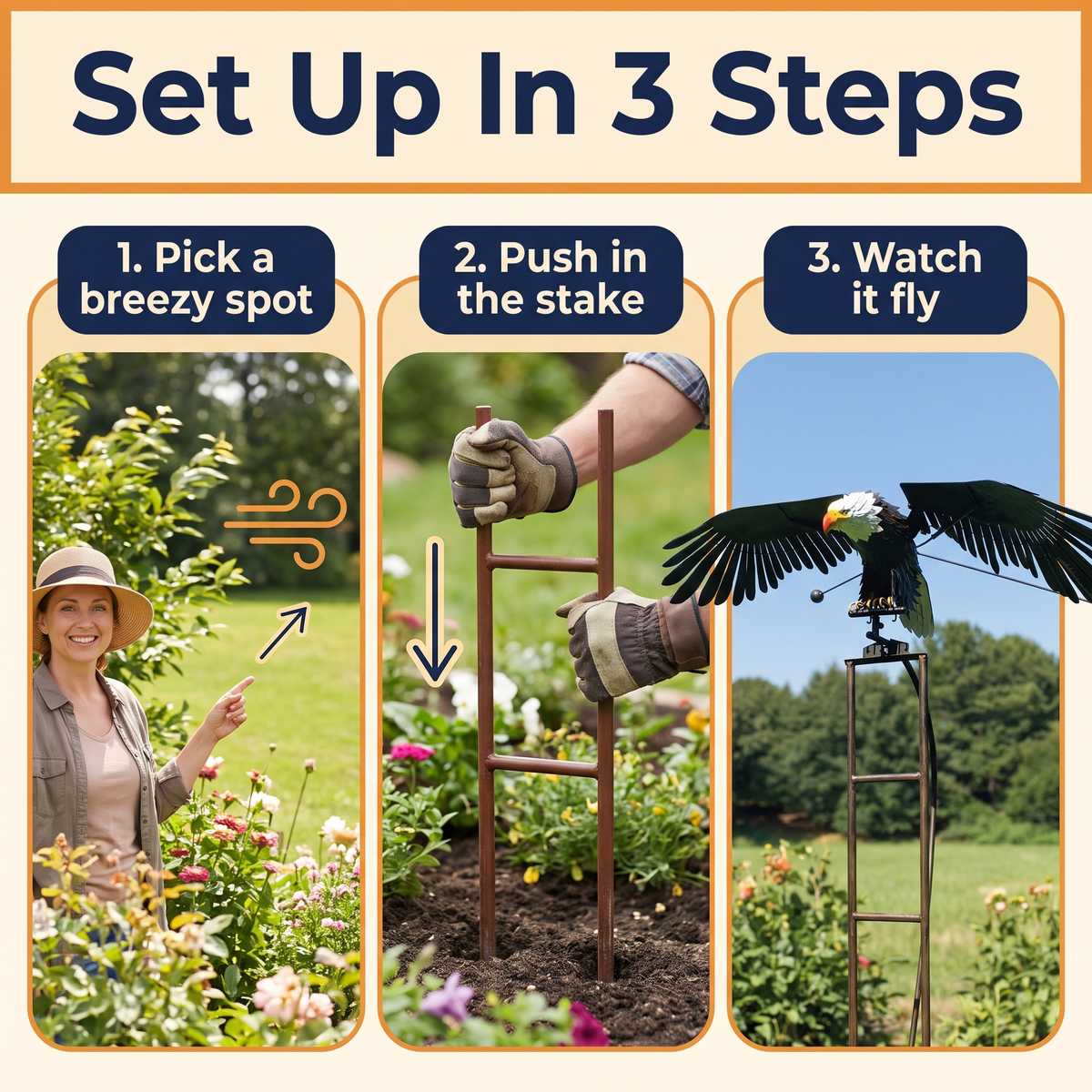 Garden Art-bird Patio Decoration