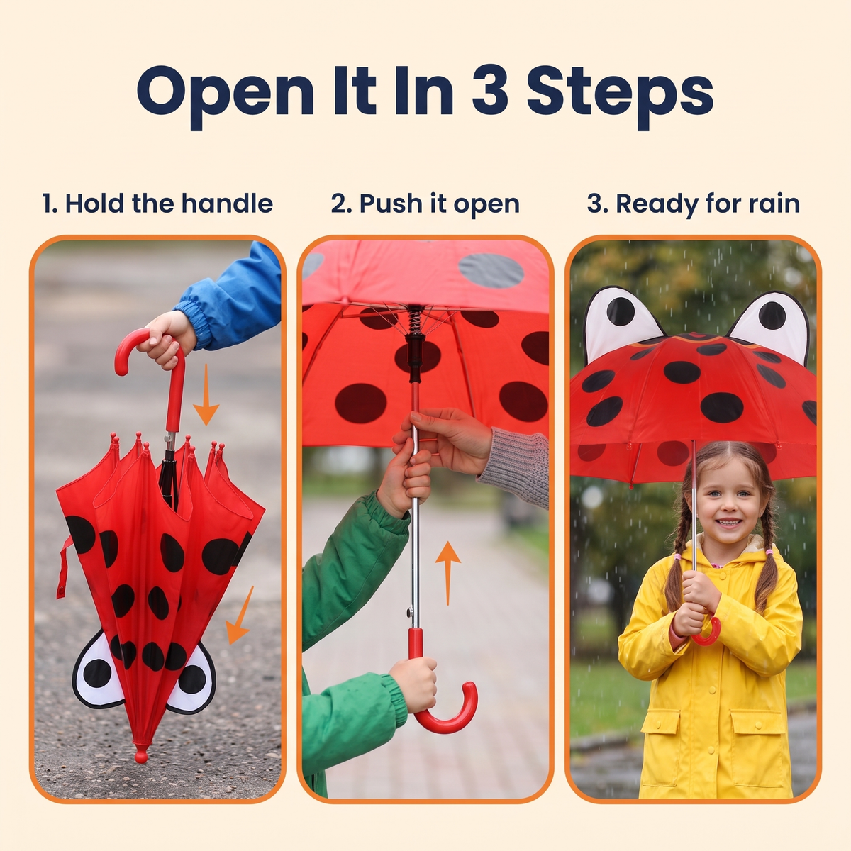 Rainbow Fun Kids Umbrella