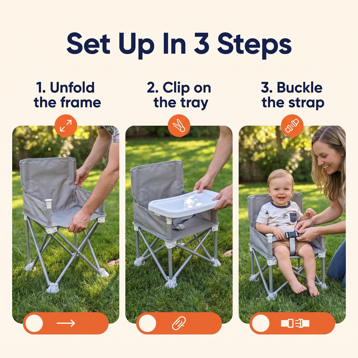 Kids Portable Toddler Camping Chair