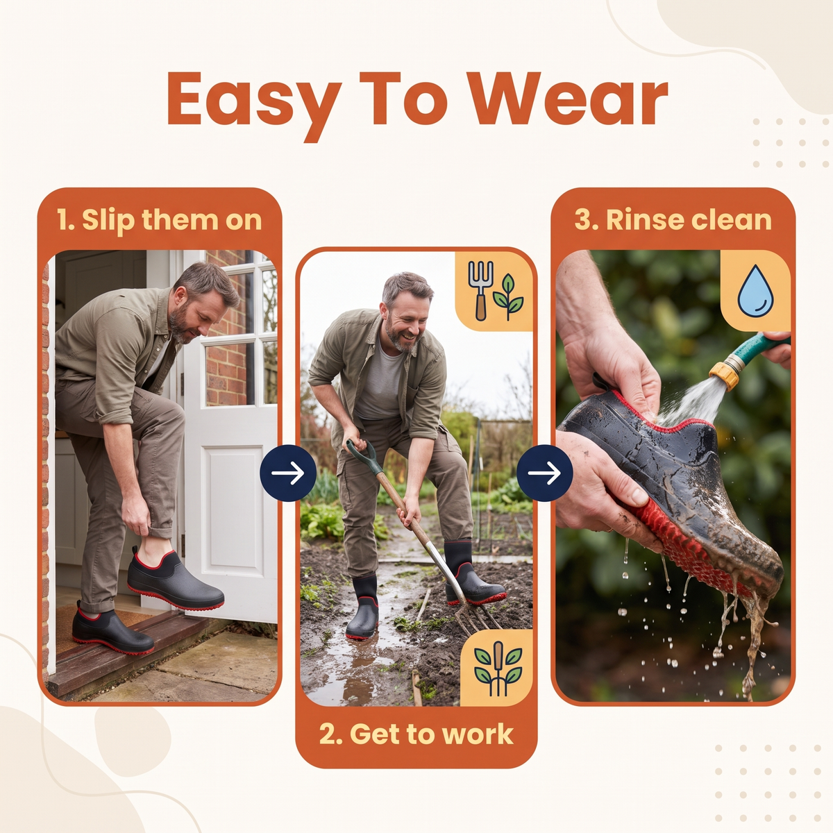Waterproof Slip-On Work Shoes