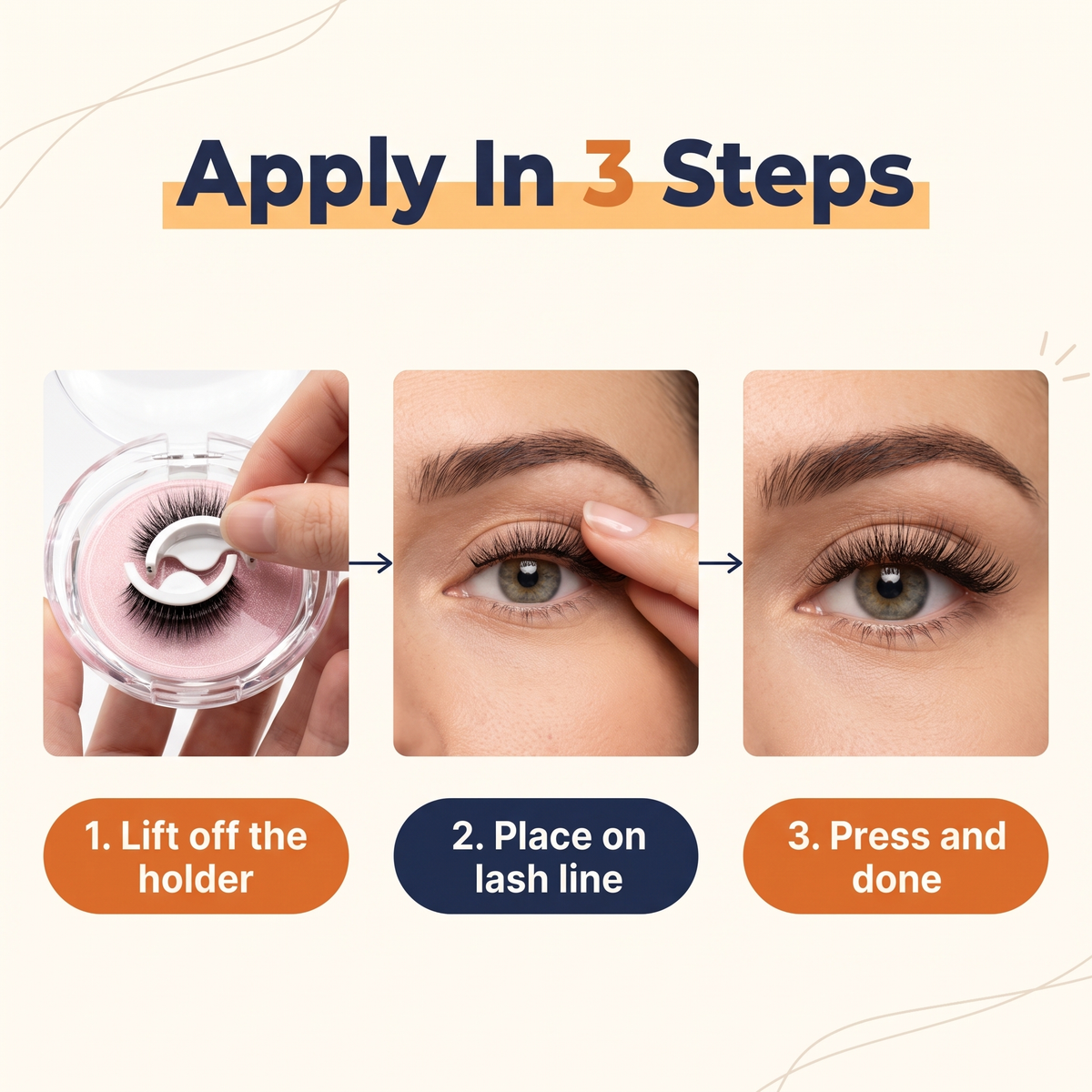 Premium Reusable Self-Adhesive Eyelashes