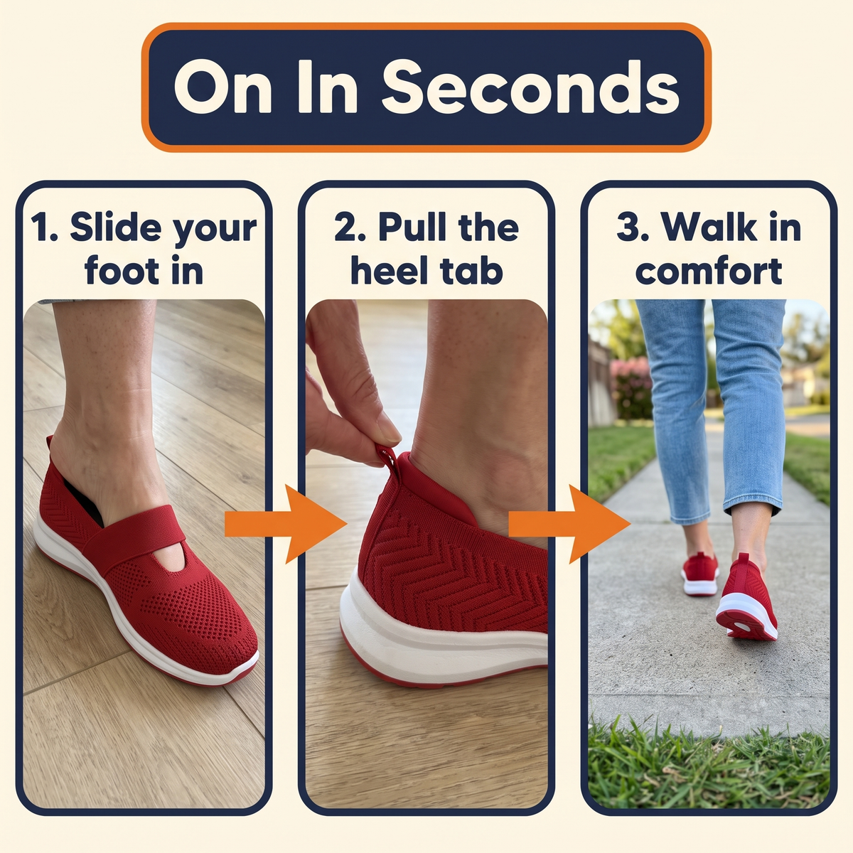 Soft Sole Elderly Shoes
