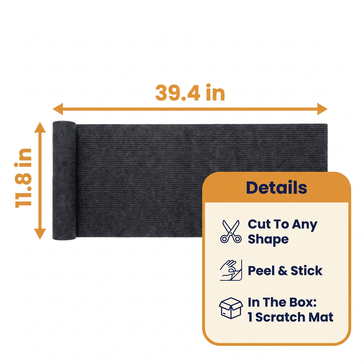 Adhesive Wall Mounted Cat Scratch Pad