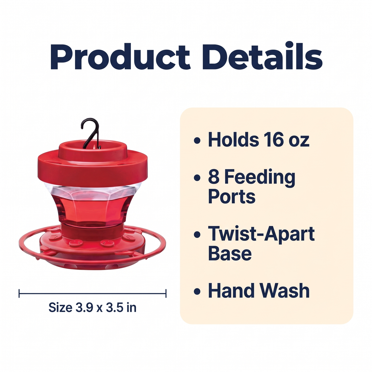 Hanging Bee Proof Hummingbird Water Feeders with Perch