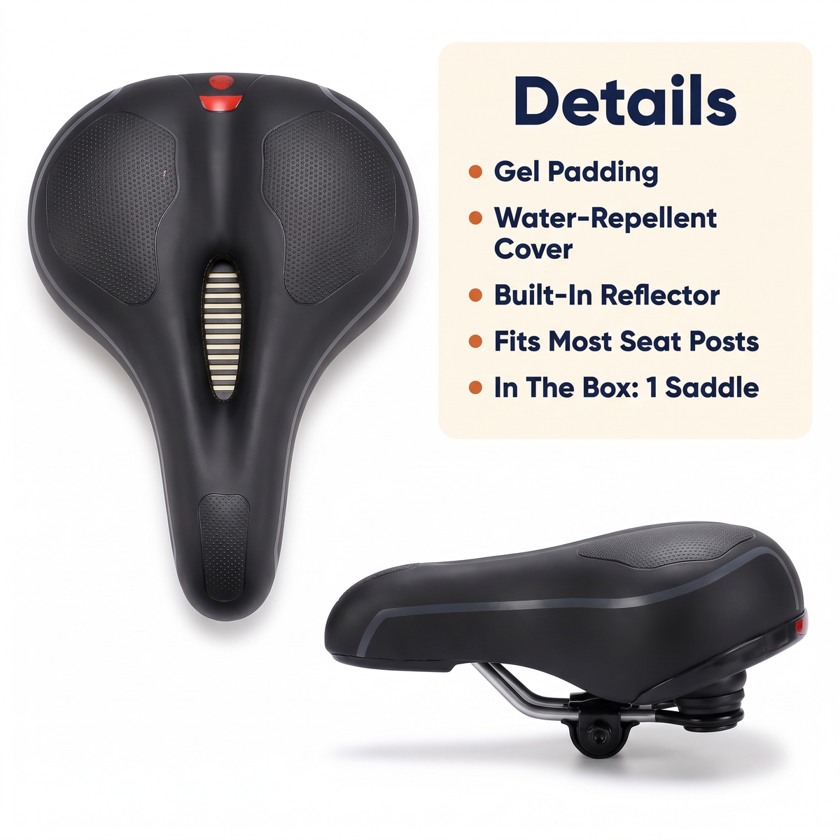Ergonomic Gel Bike Saddle for Pain-Free Cycling