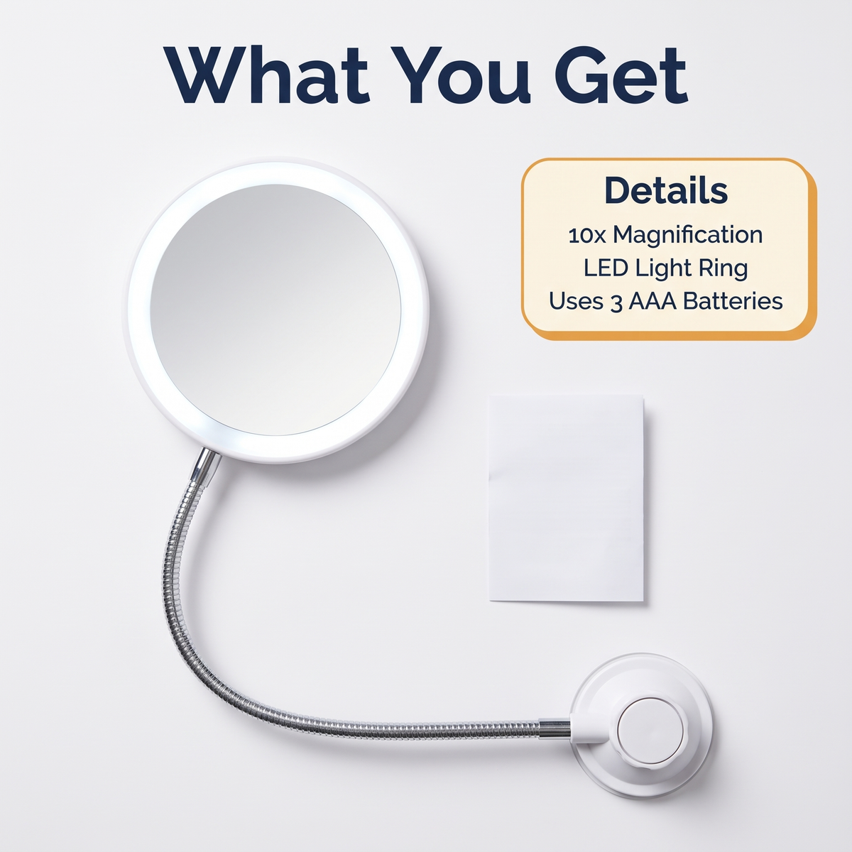 LED 10x Magnifying Mirror