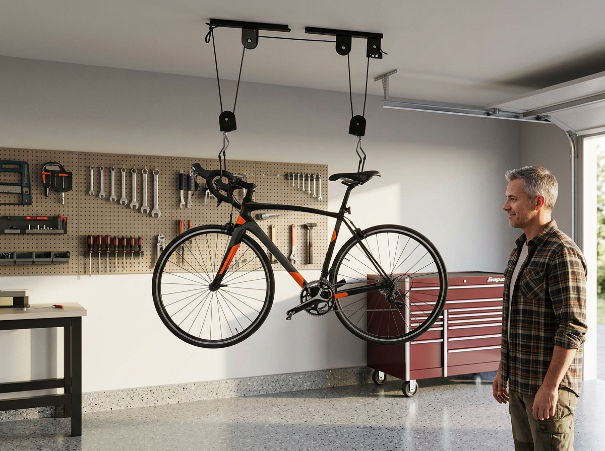 Ceiling Mounted Bike Hoist