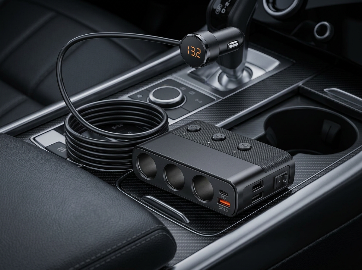 7-in-1 Car Cigarette Lighter Adapter