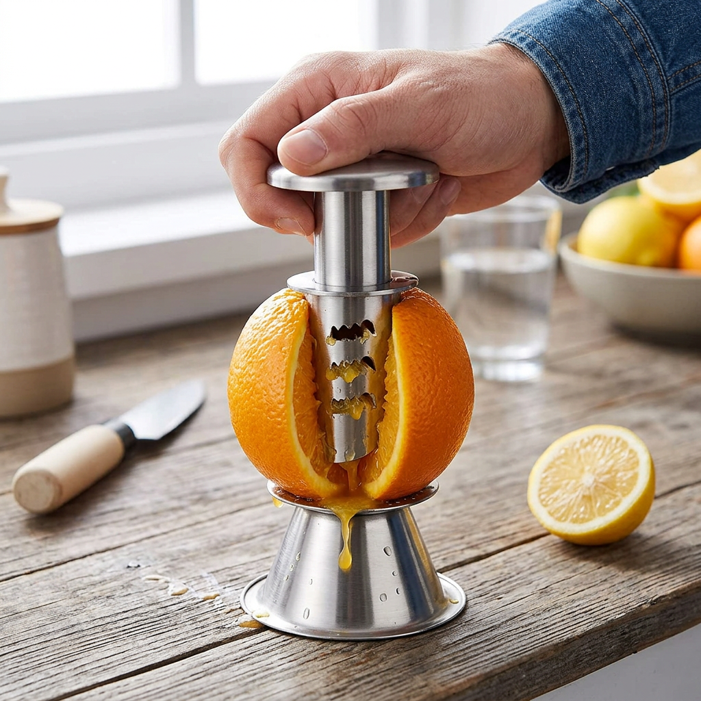 Stainless Steel Manual Lemon Juicer