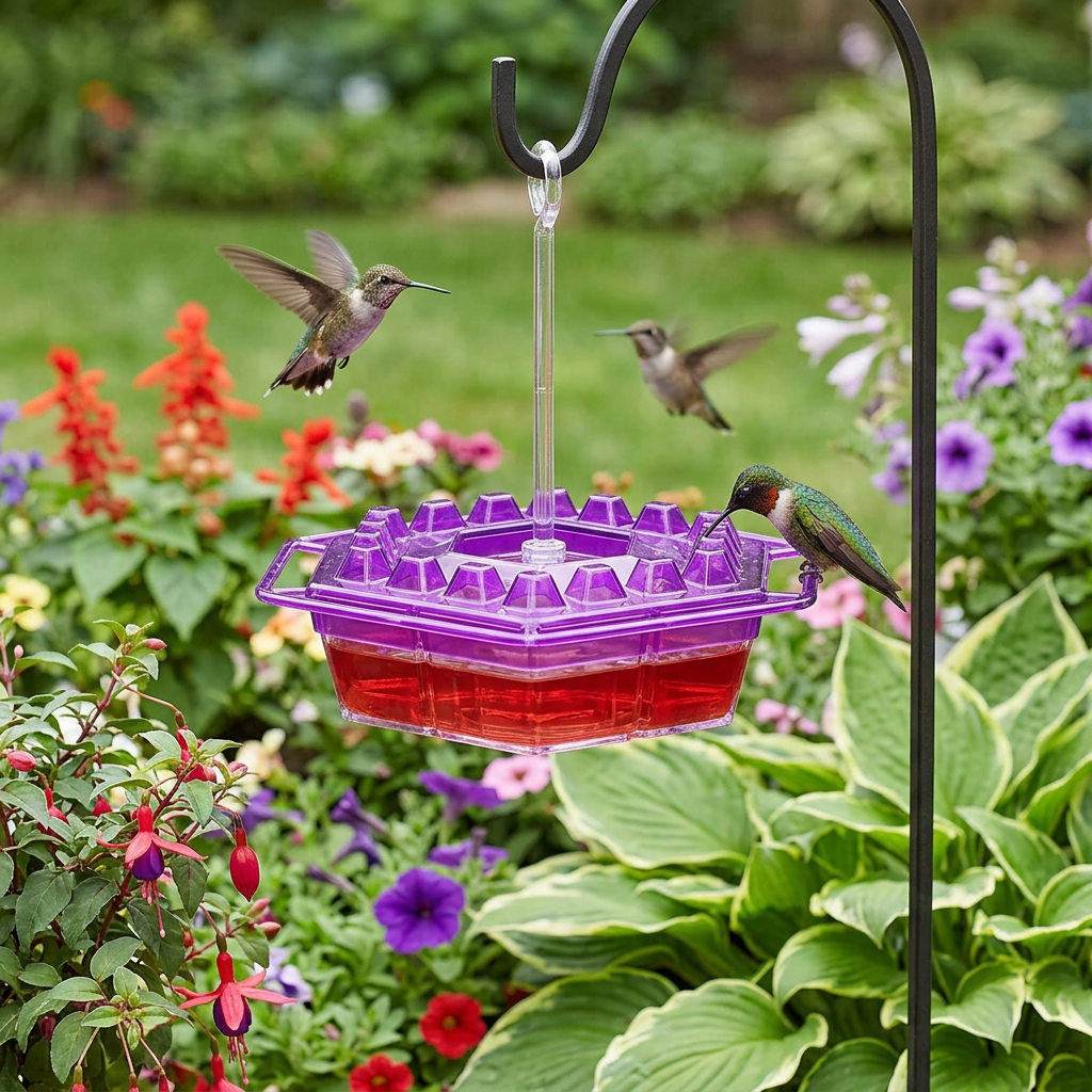 Ant Proof Hummingbird Feeder Outdoor Hanging Perch