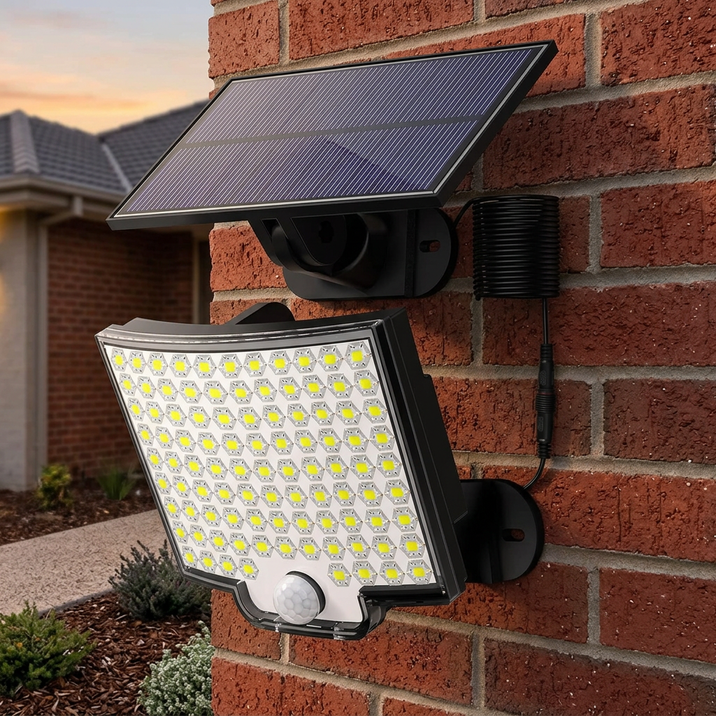 106 LED Solar Outdoor Light With Motion Sensor
