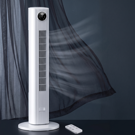 Oscillating Tower Fan with Remote – 35 in Quiet Bedroom Fan with 90° Oscillation, 4 Modes, 12-Hour Timer & LED Display