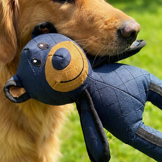 Durable Dog Chew Toy for Heavy Chewers – Tough Bear & Crocodile Toys with Tear-Resistant Stitching, Machine Washable