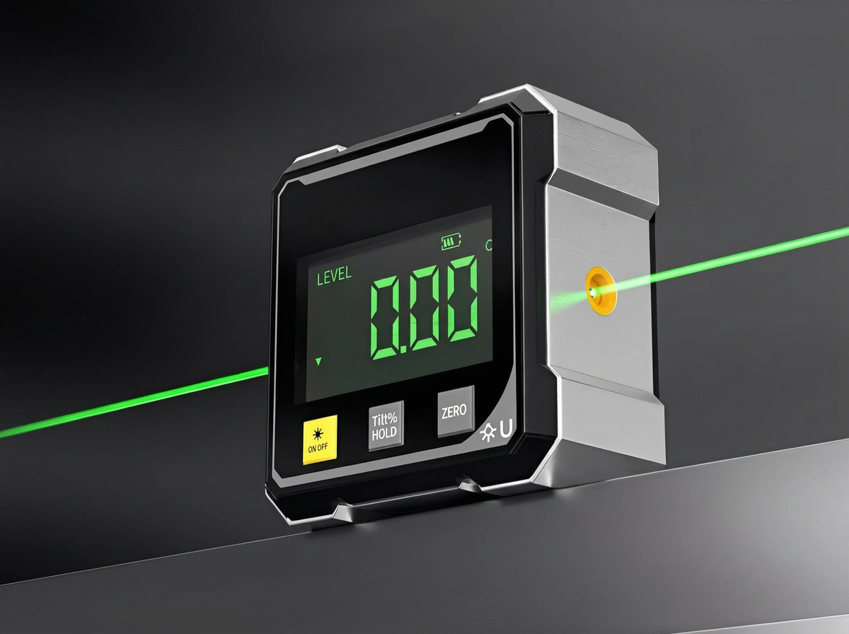 Digital Angle Gauge with Laser