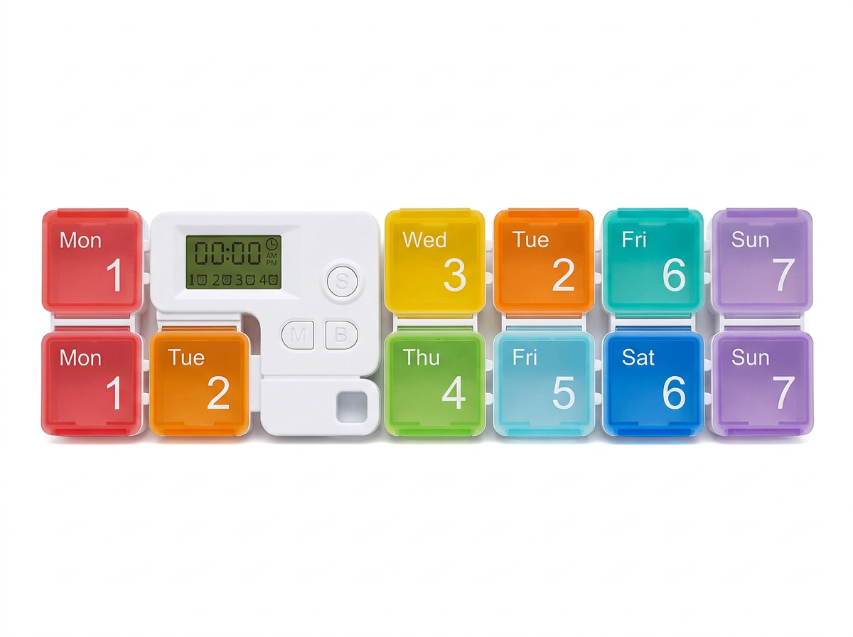 Smart Electronic Weekly Pill Organizer