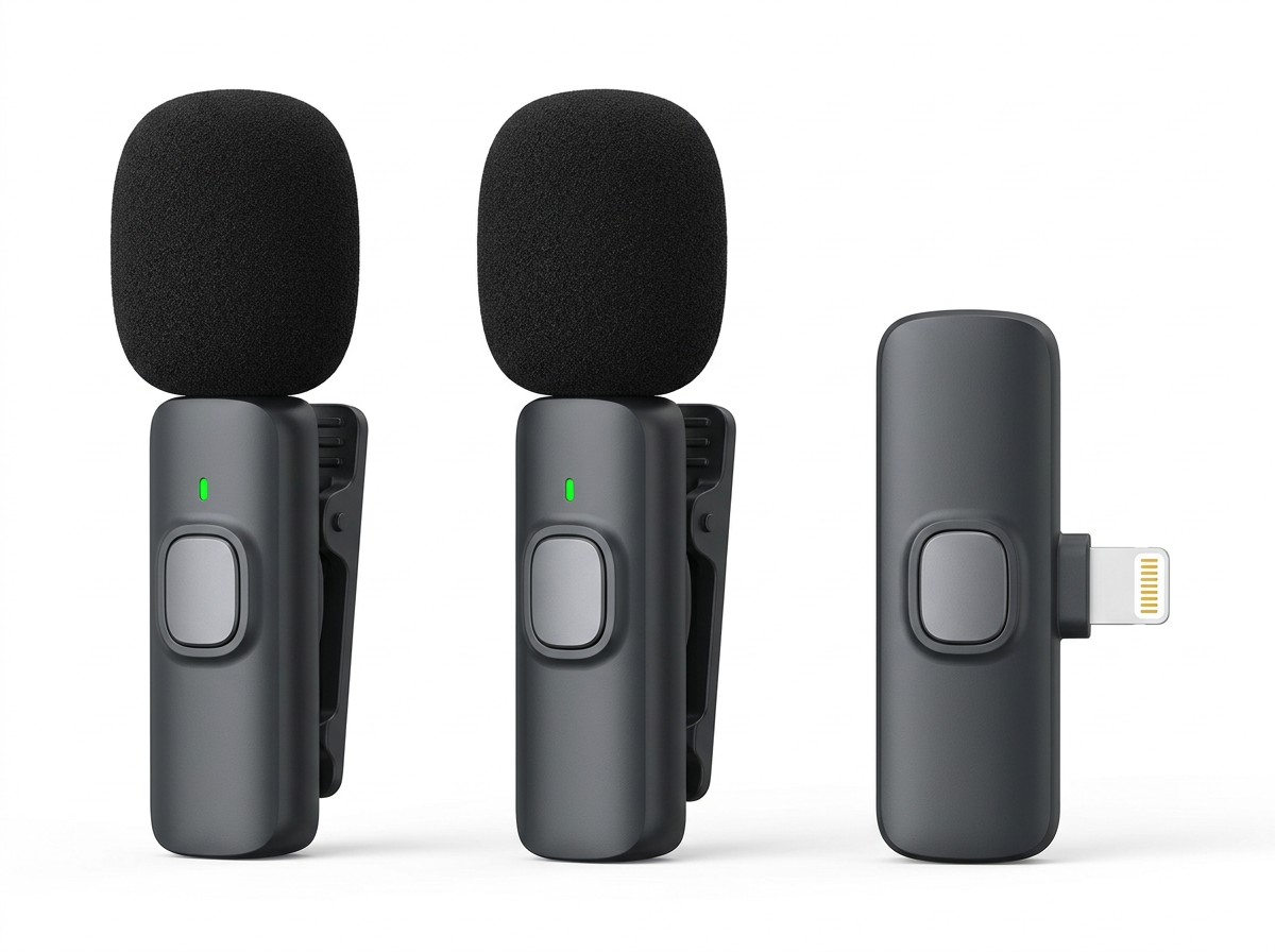 2 Pack Wireless Microphone For Iphone Ipad