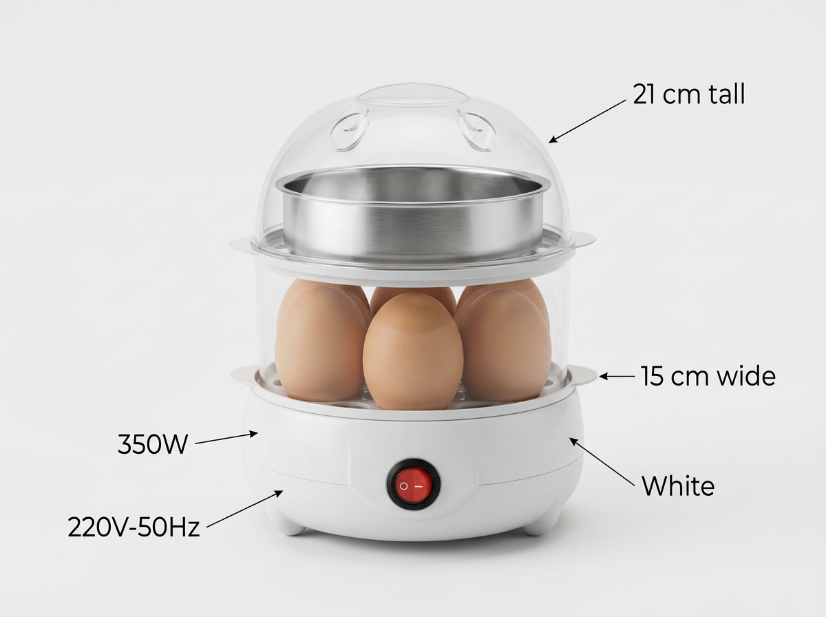 Double Layer Multifunctional Electric Egg Cooker