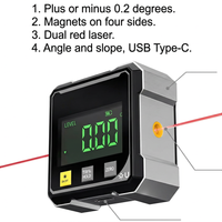 Digital Angle Gauge with Laser