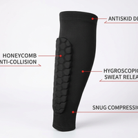 1 Pair Honeycomb Soccer Shin Guards