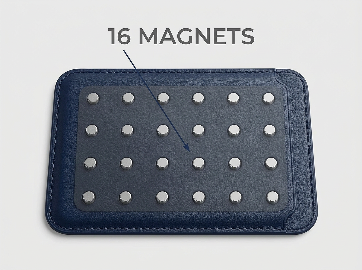 Magnetic Leather Card Holder Wallet for iPhone