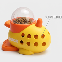 Interactive Cartoon Duck Dog Puzzle Feeder