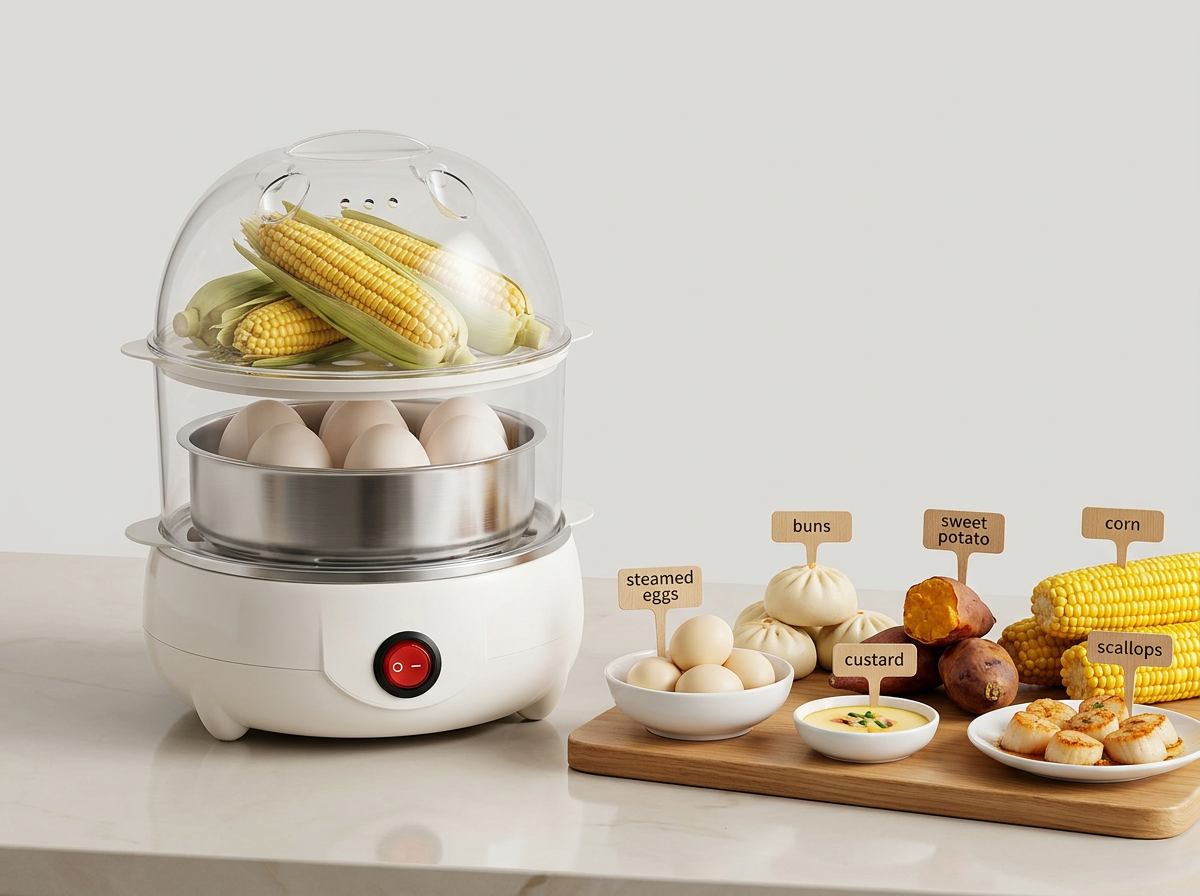 Double Layer Multifunctional Electric Egg Cooker