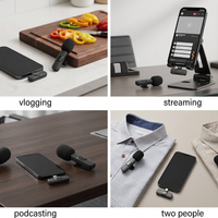 2 Pack Wireless Microphone For Iphone Ipad