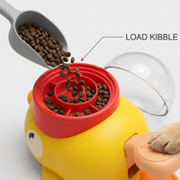 Interactive Cartoon Duck Dog Puzzle Feeder