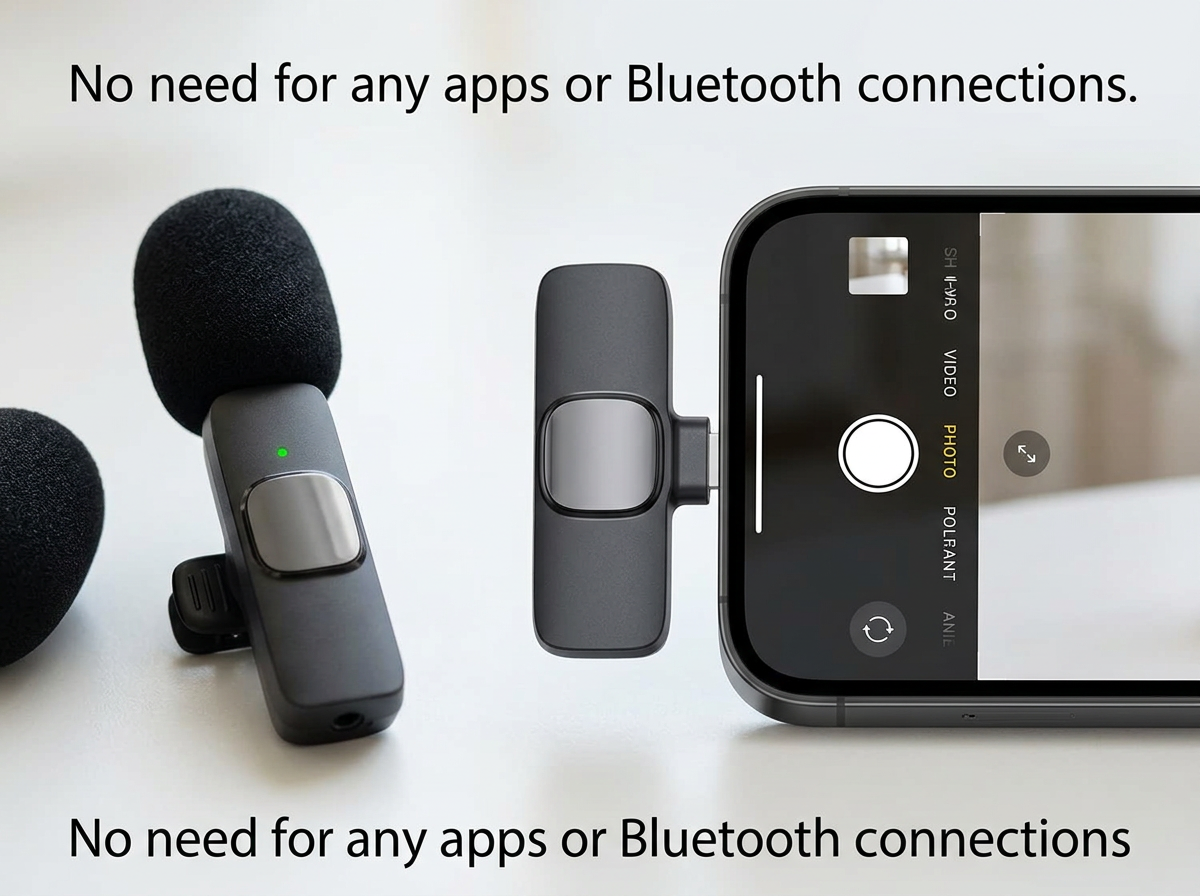 2 Pack Wireless Microphone For Iphone Ipad