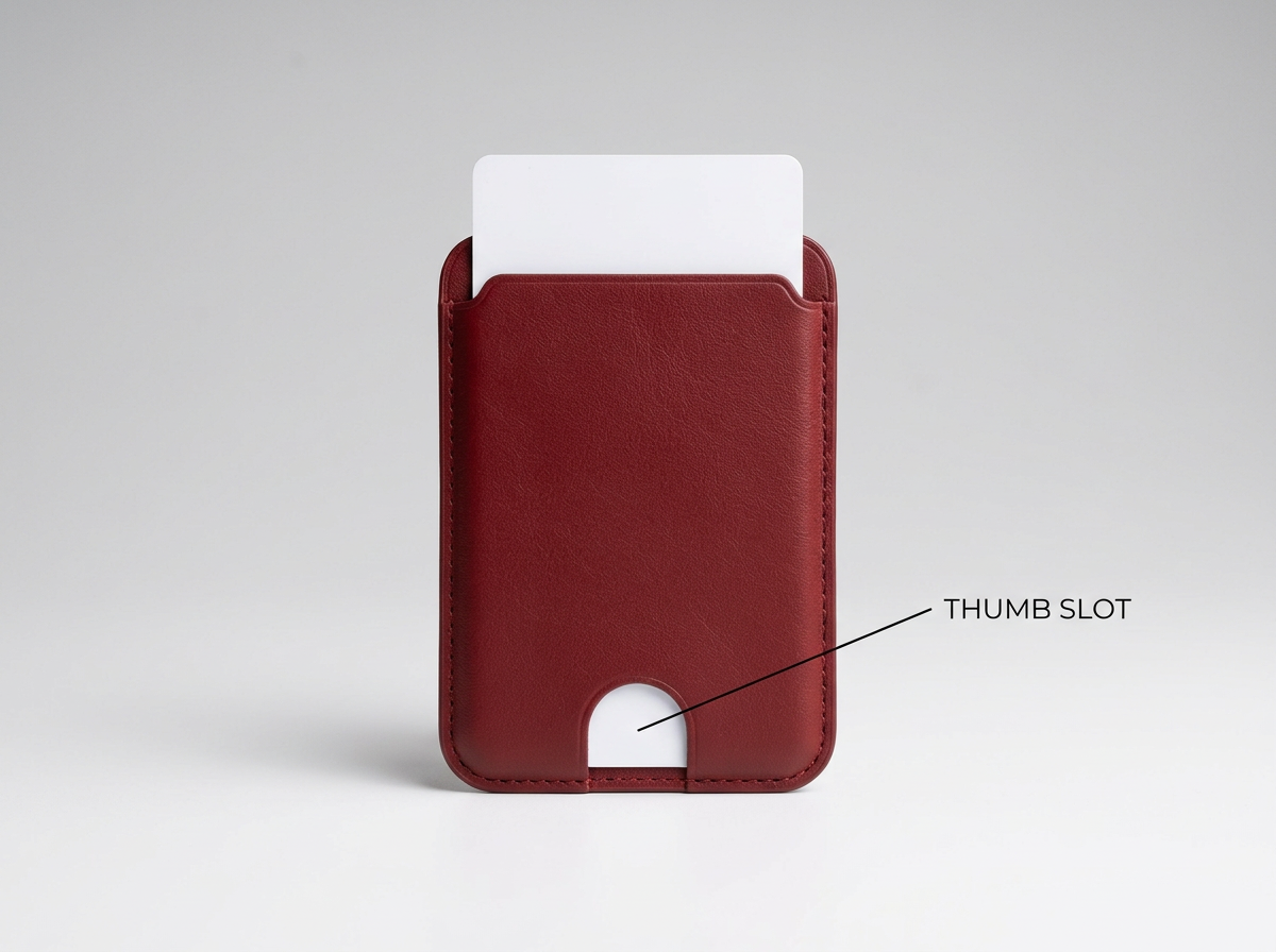 Magnetic Leather Card Holder Wallet for iPhone